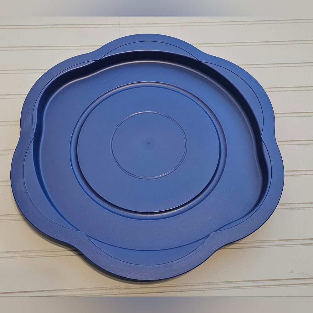 Tupperware Open House Lazy Susan Blue 4602A-1